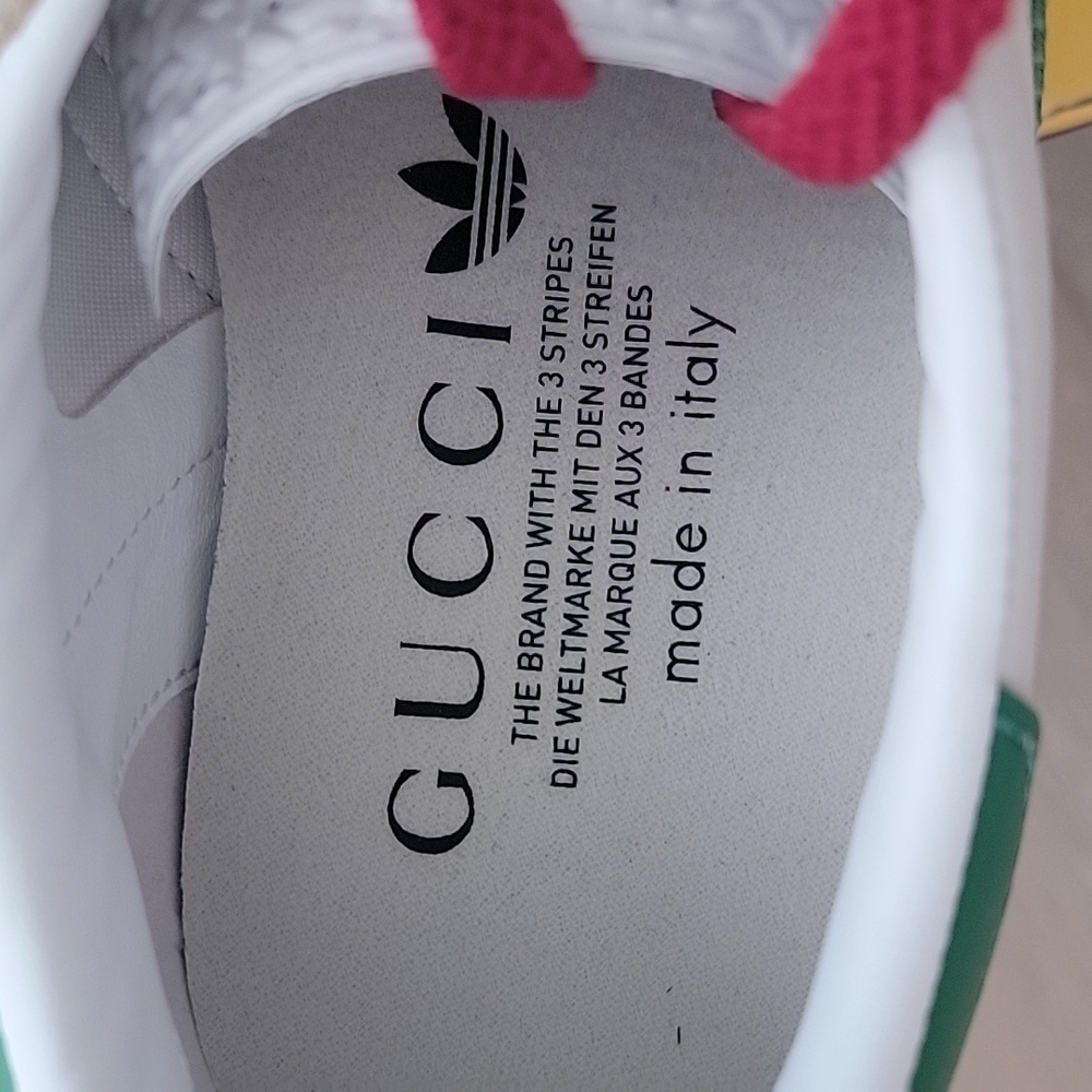 New Gucci X Adidas Gazelle Wedge Sneakers, Size 37, 7 - Picture 6 of 9